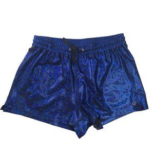 Sequin Blue Glittery Shorts Women's Medium.  Sea Dragon Studio Dance Sparkly